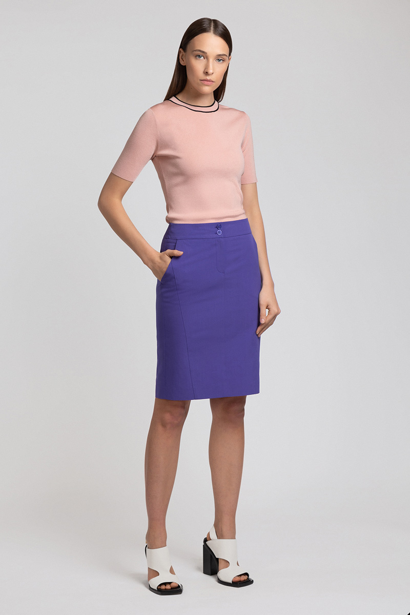 Юбка-карандаш из хлопка VASSA&Co, Фиолетовый, VASSA&Co V197129N-1543C28
Юбка-карандаш из хлопка VASSA&Co, Фиолетовый, VASSA&Co V197129N-1543C28