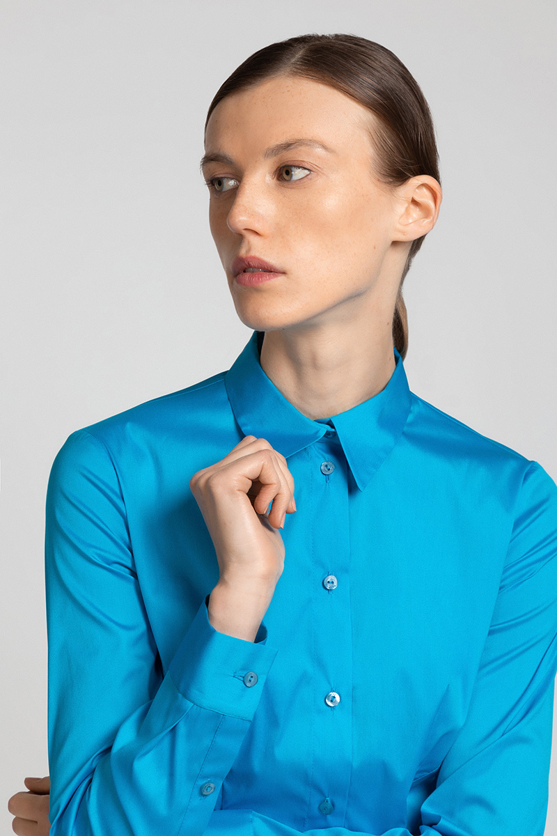 Блузка из хлопка с рубашечным воротником VASSA&Co, Голубой, VASSA&Co W196106N-1292c57
Блузка из хлопка с рубашечным воротником VASSA&Co, Голубой, VASSA&Co W196106N-1292c57