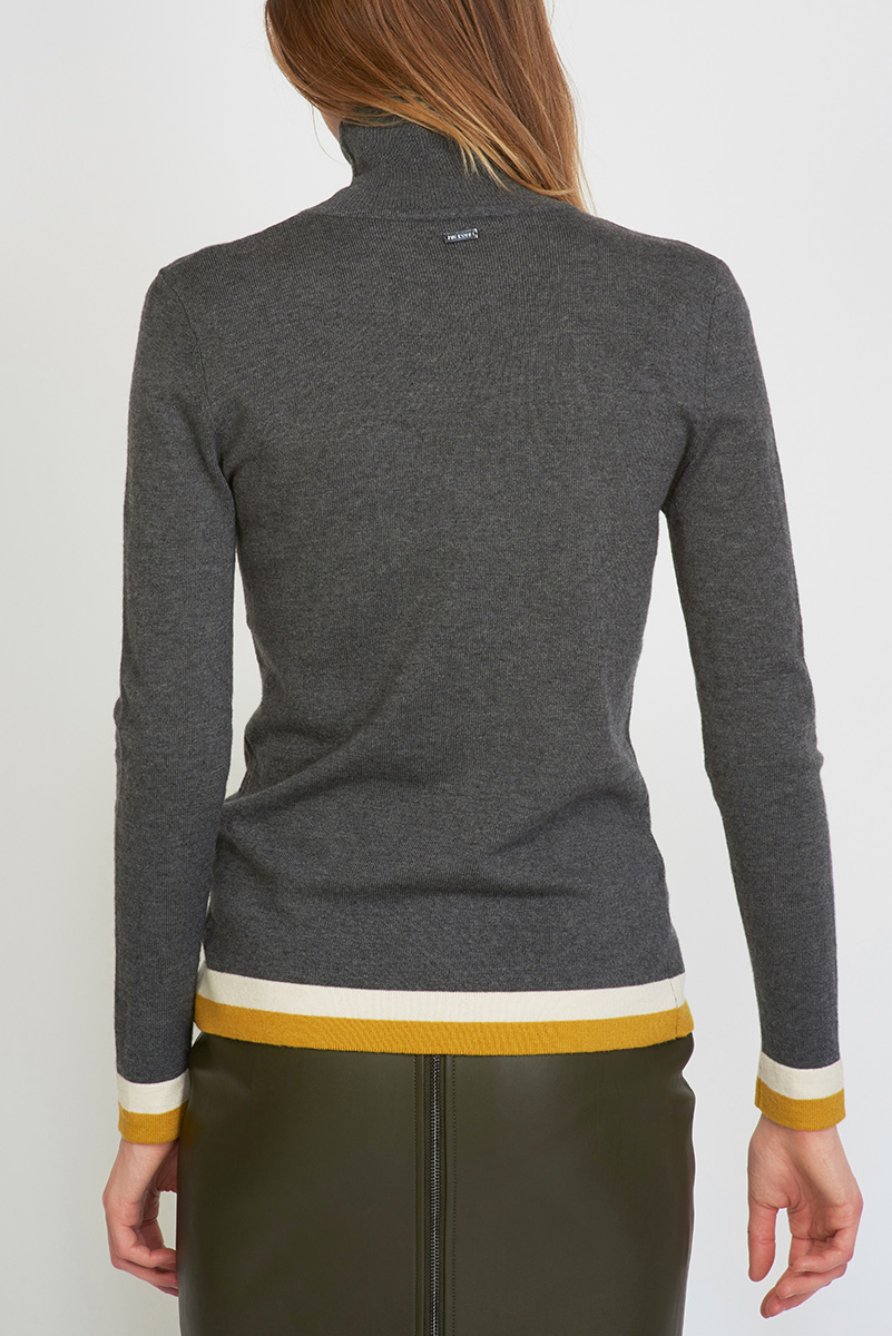 Джемпер с длинным рукавом из фактурного трикотажа VASSA&Co, Серый, VASSA&Co PLKZ2056C90
Джемпер с длинным рукавом из фактурного трикотажа VASSA&Co, Серый, VASSA&Co PLKZ2056C90