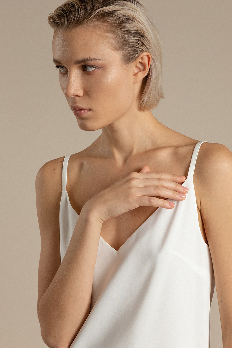 

Вискозный топ в бельевом стиле VASSA&Co, VASSA&Co V206294N-1330C12