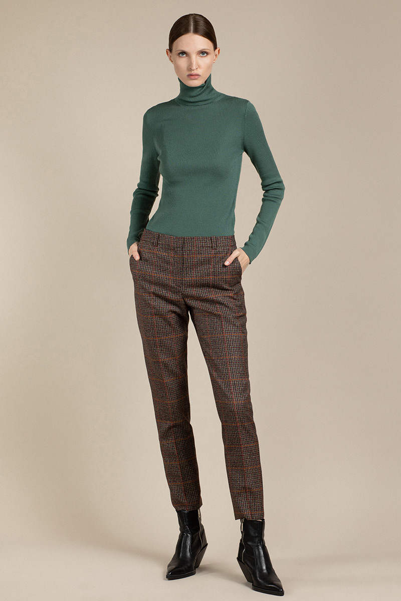 

Классические брюки в клетку VASSA&Co, Коричневый, VASSA&Co V208655N-1754C89