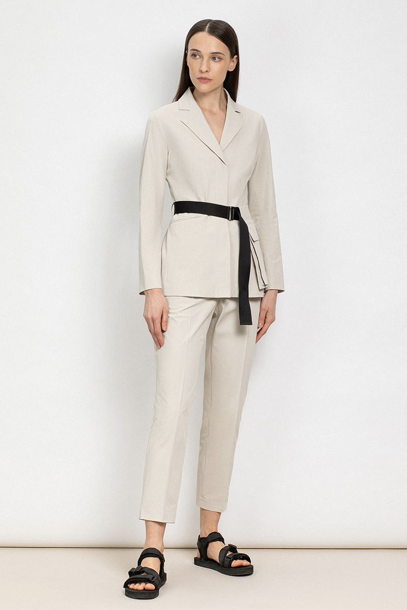 

Стильный жакет в стиле casual VASSA&Co, Бежевый, VASSA&Co V215259N-1746C07