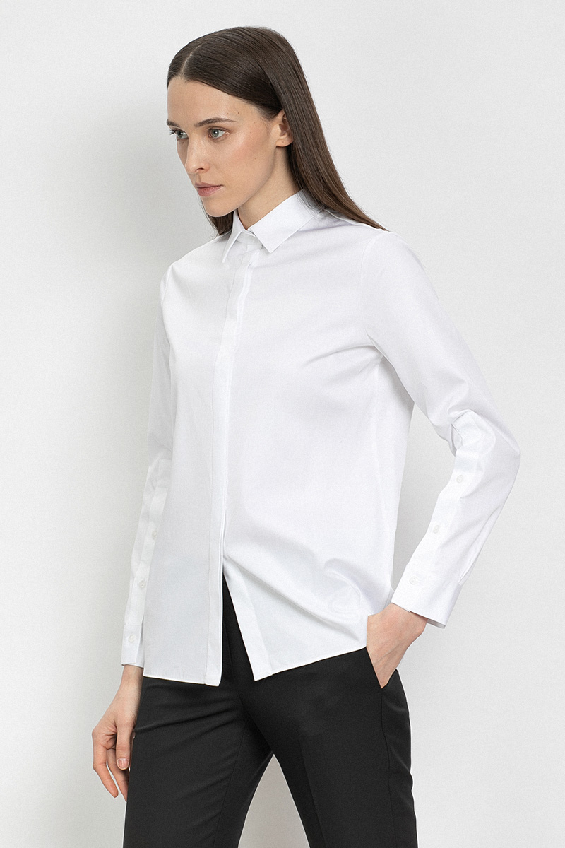 

Актуальная блузка классического типа VASSA&Co, Белый, VASSA&Co V216504N-1682C00