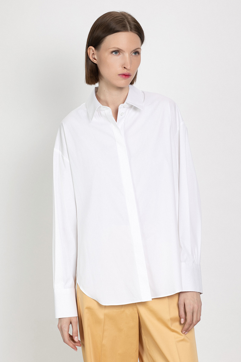 

Блузка прямого силуэта VASSA&Co, Белый, VASSA&Co V216476N-1589C00