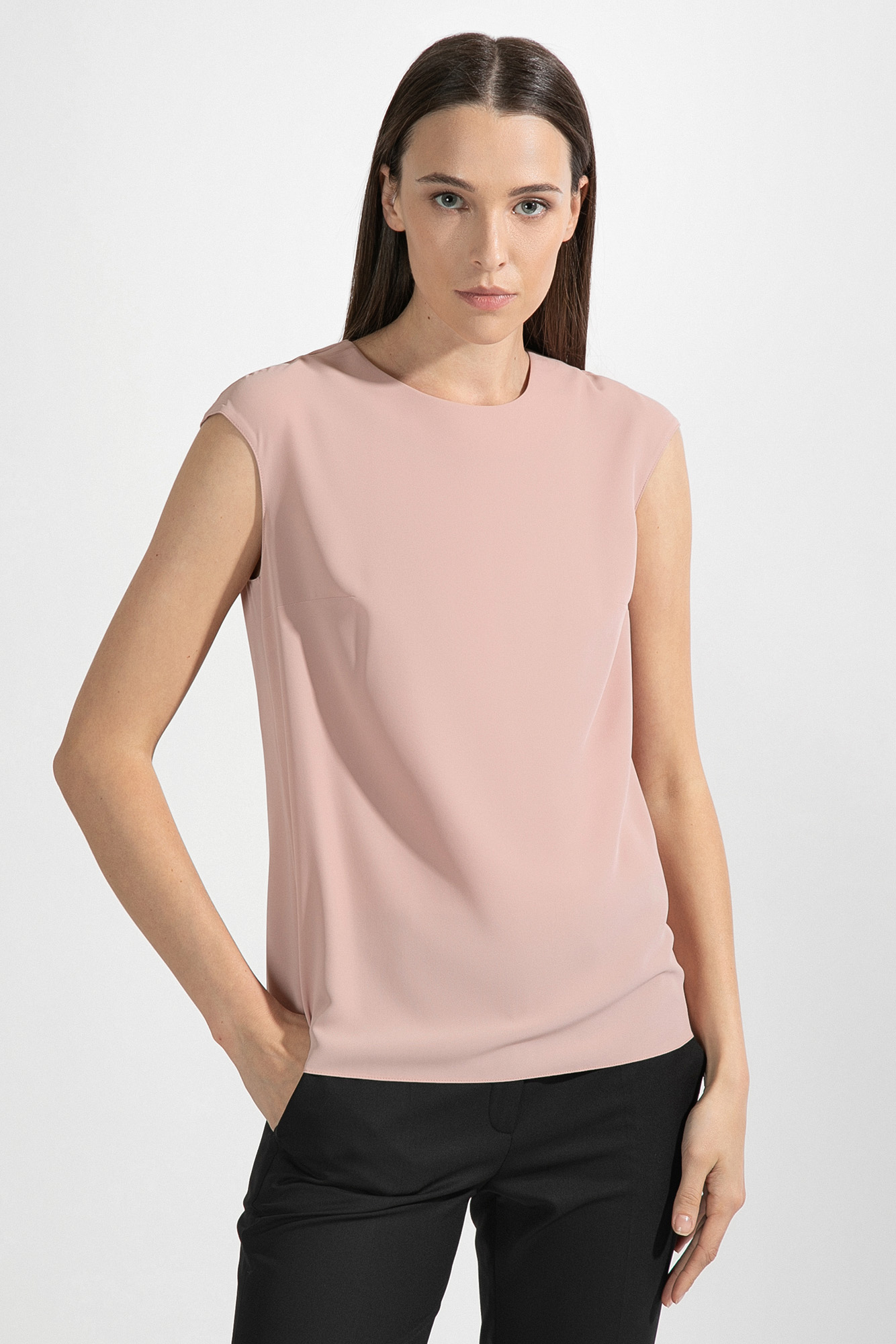 

Блузка в розовом оттенке VASSA&Co, Розовый, VASSA&Co V216153N-1872C34