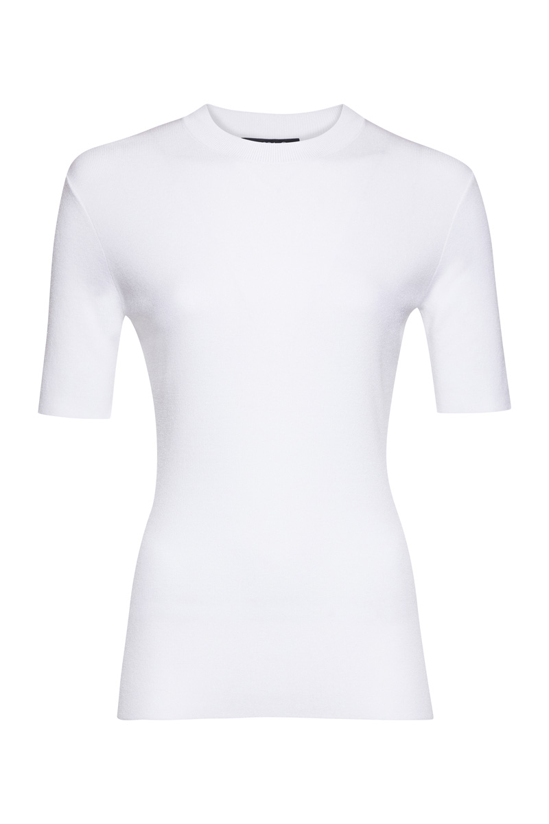 

Джемпер женский с коротким рукавом VASSA&Co, Белый, VASSA&Co LKL2063C00