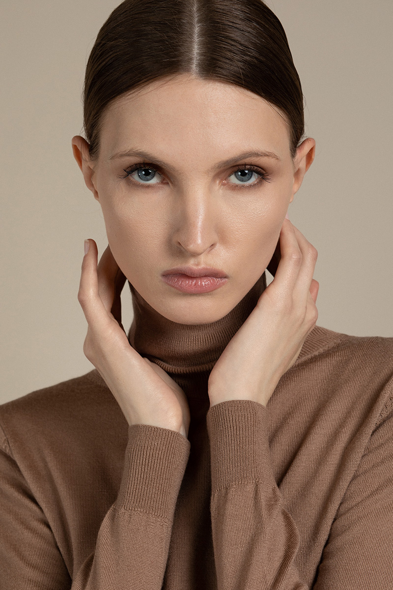 

Классическая трикотажная водолазка VASSA&Co, Бежевый, VASSA&Co LKZ2107C15