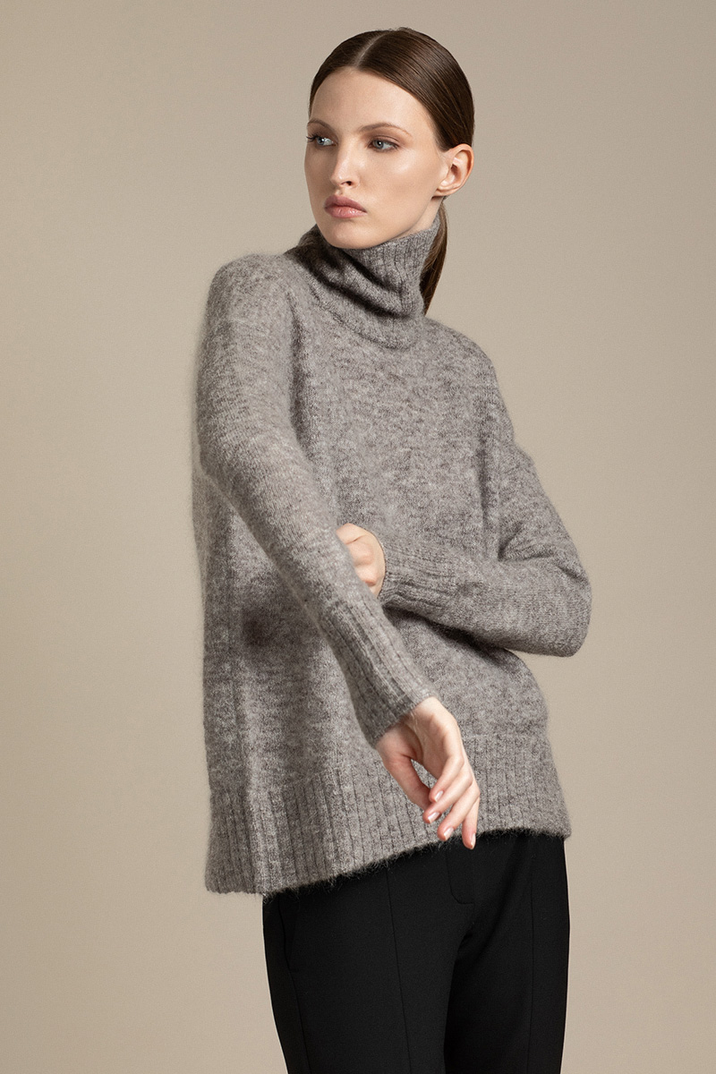 

Джемпер свободного силуэта VASSA&Co, Серый, VASSA&Co LKZ2115C97