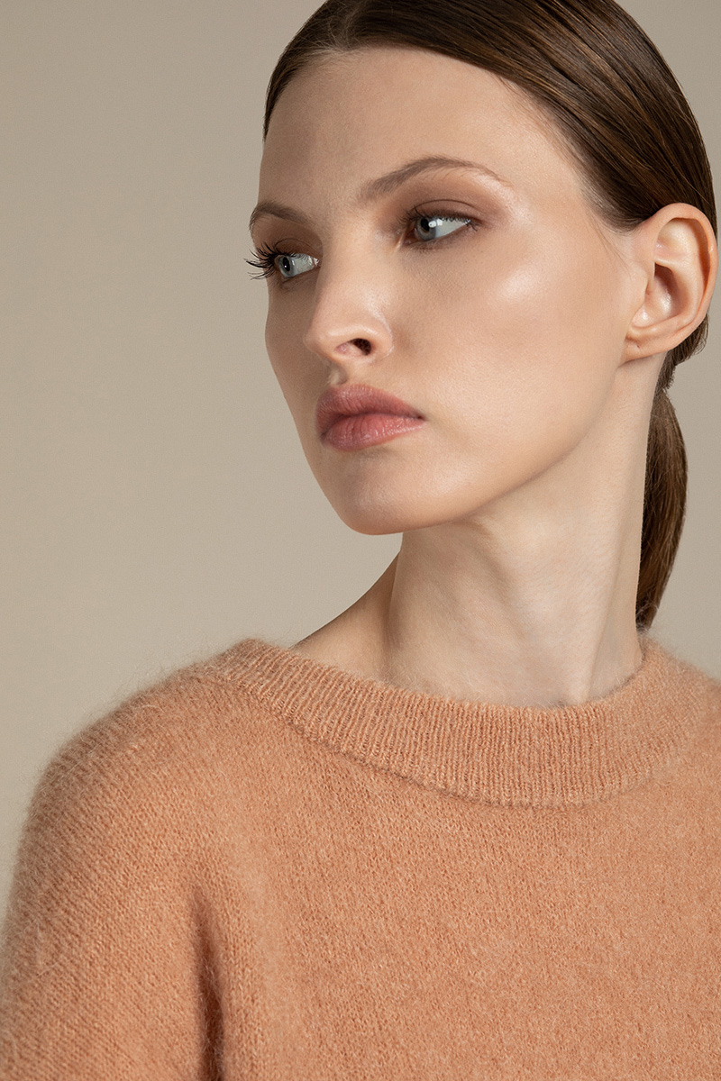 

Джемпер из фактурного трикотажа VASSA&Co, Бежевый, VASSA&Co LKZ2116C15