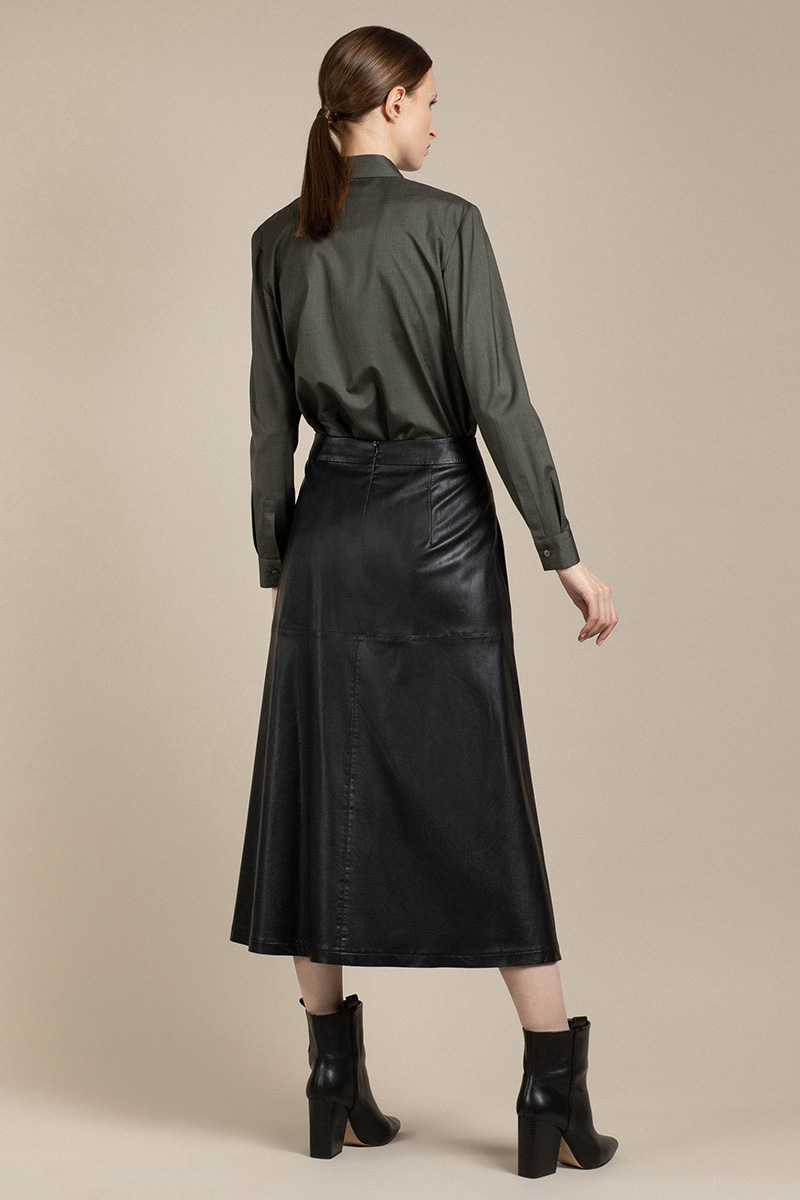 

Блузка со съемным галстуком VASSA&Co, Коричневый, VASSA&Co V206472N-1750C87