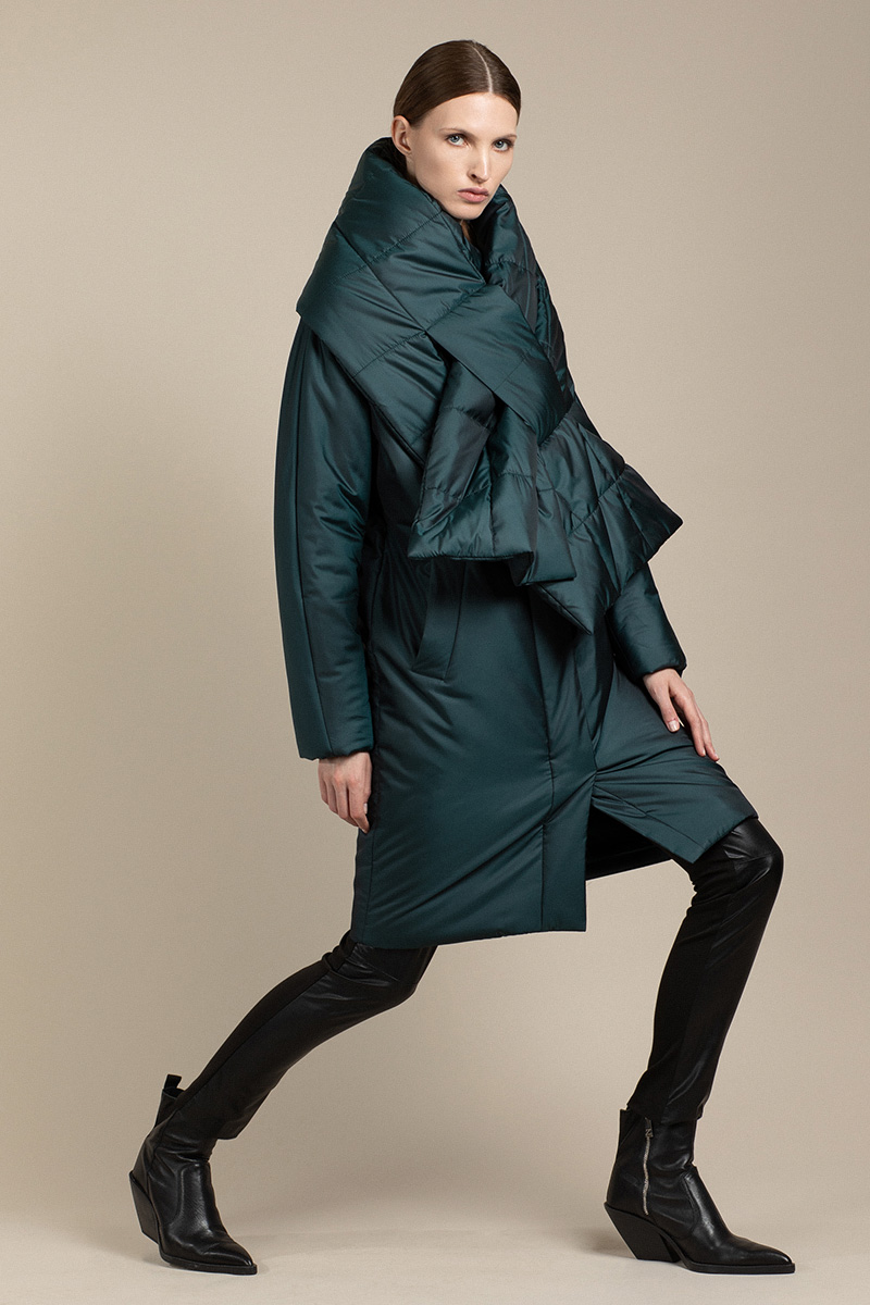 

Пальто co съемным шарфом VASSA&Co, VASSA&Co W201269N-1396C72