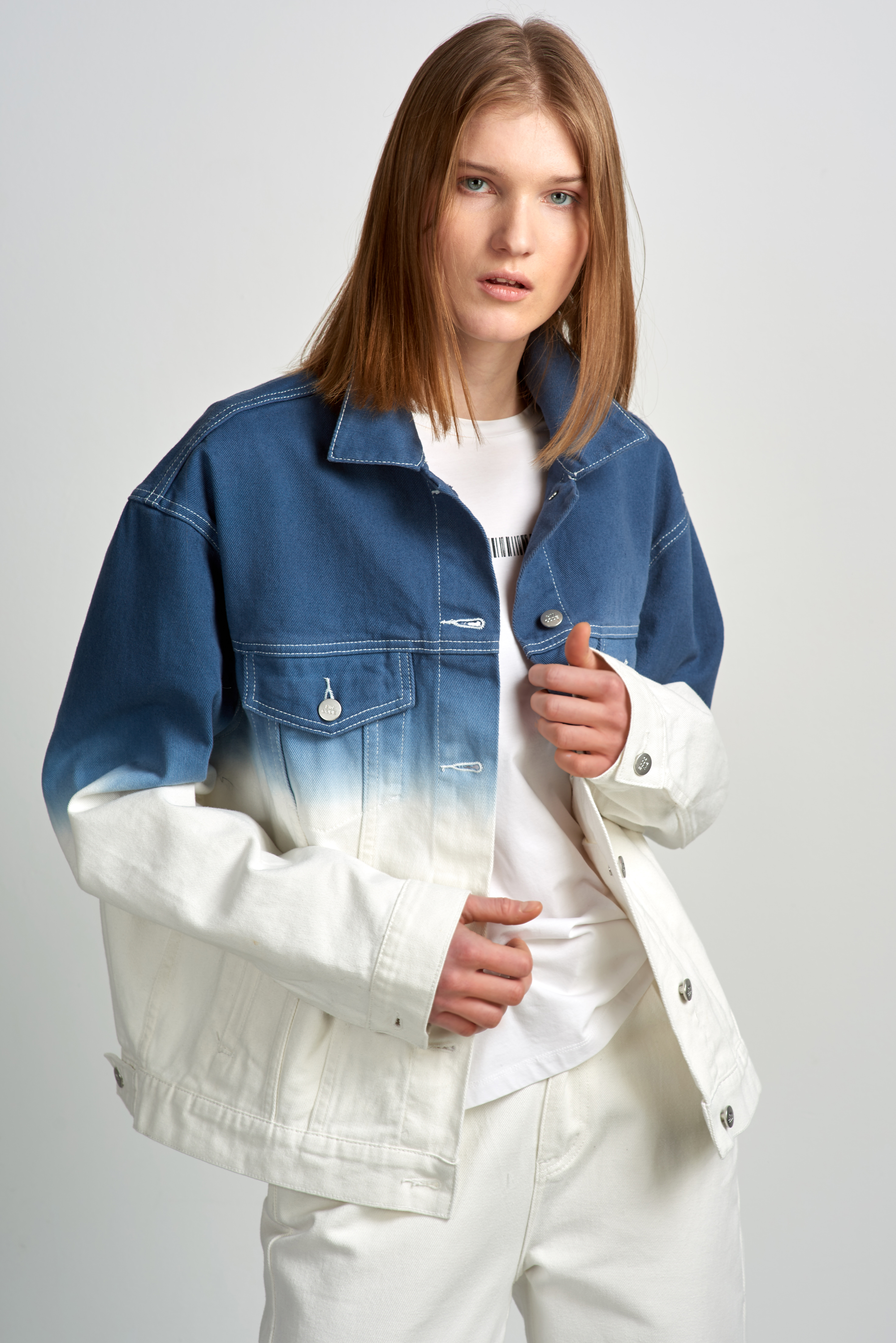 

Куртка джинсовая VASSA&Co, Белый, VASSA&Co VPD213005C00/C6