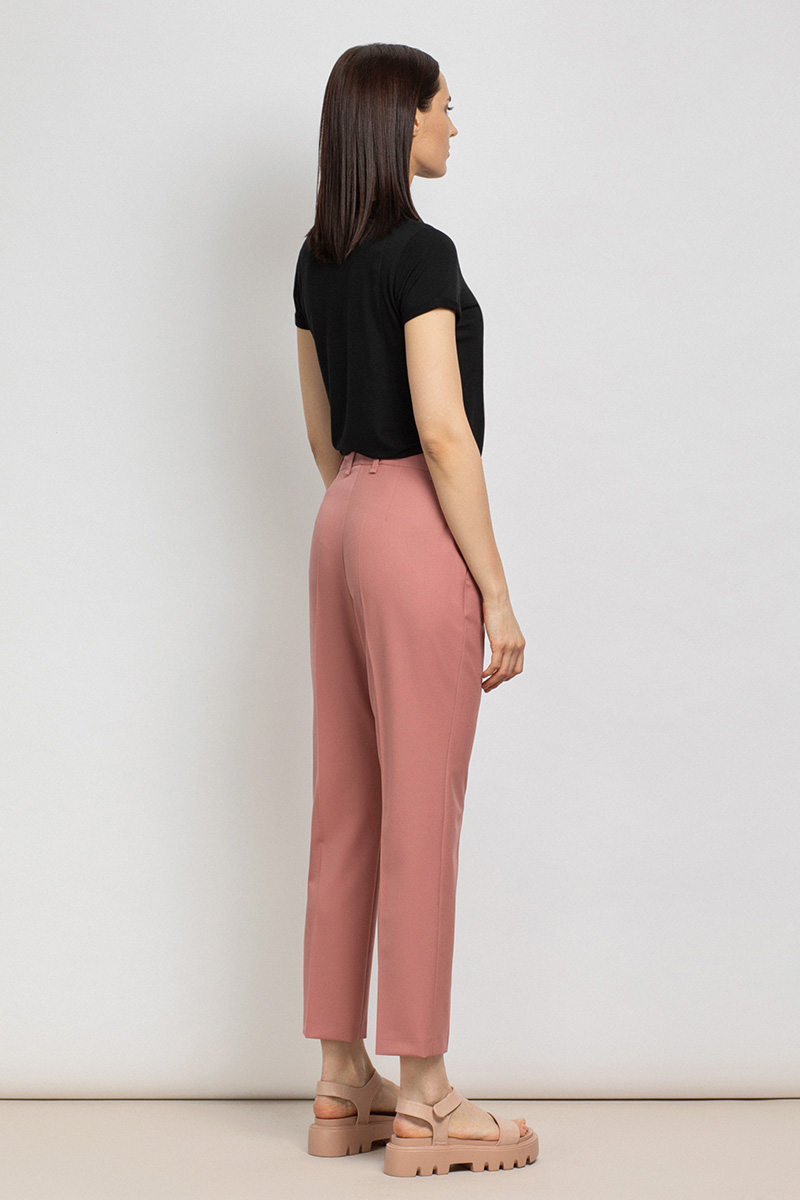 

Зауженные базовые брюки VASSA&Co, Розовый, VASSA&Co V208626N-1223C34