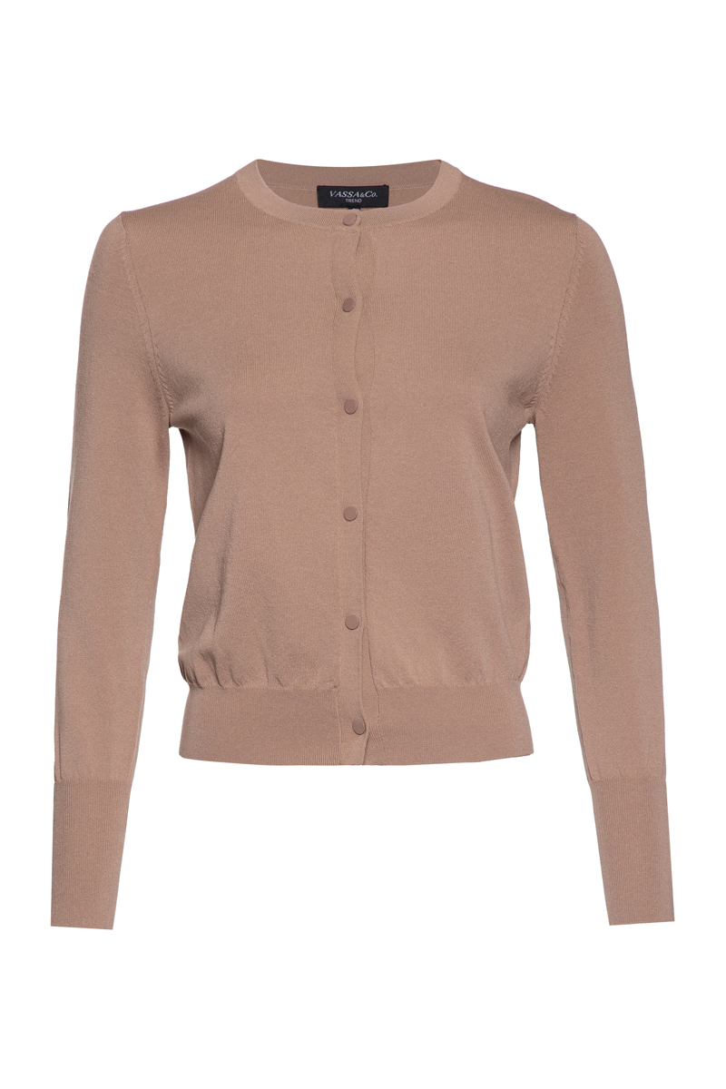 

Джемпер с длинными рукавами VASSA&Co, Бежевый, VASSA&Co LKL2105C06