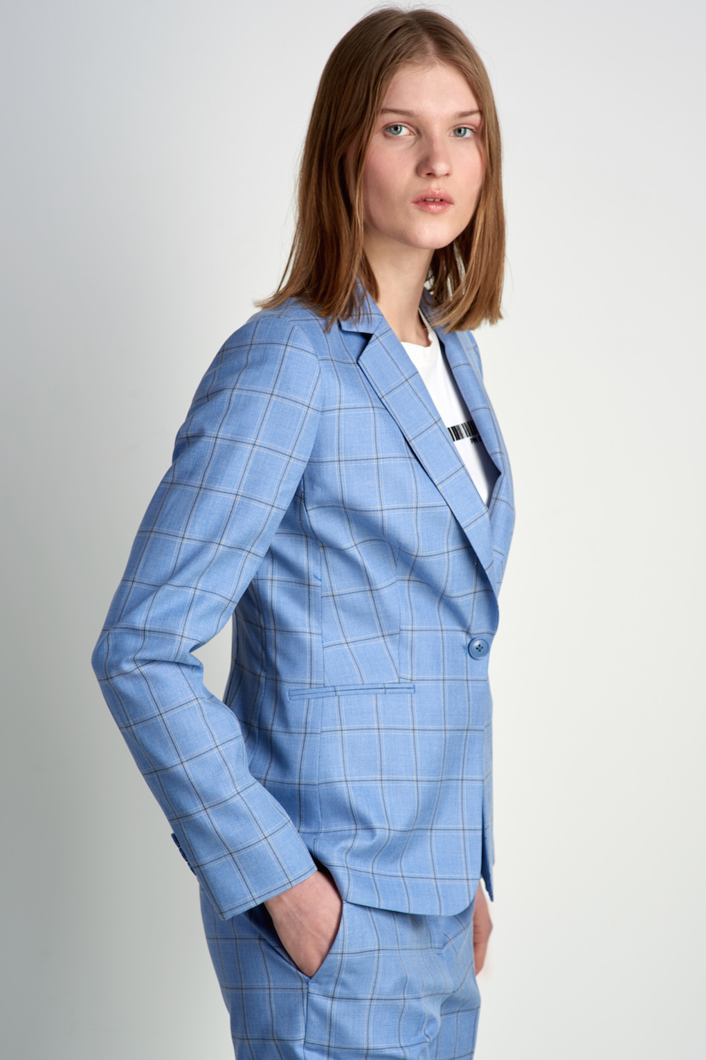 

Жакет женский VASSA&Co, Голубой, VASSA&Co VP215042C63