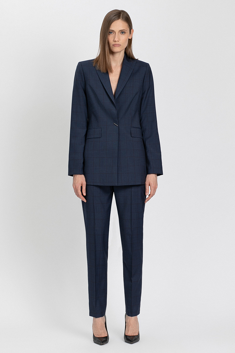 

Жакет с актуальным принтом VASSA&Co, Темно-синий, VASSA&Co V215293N-1769C68