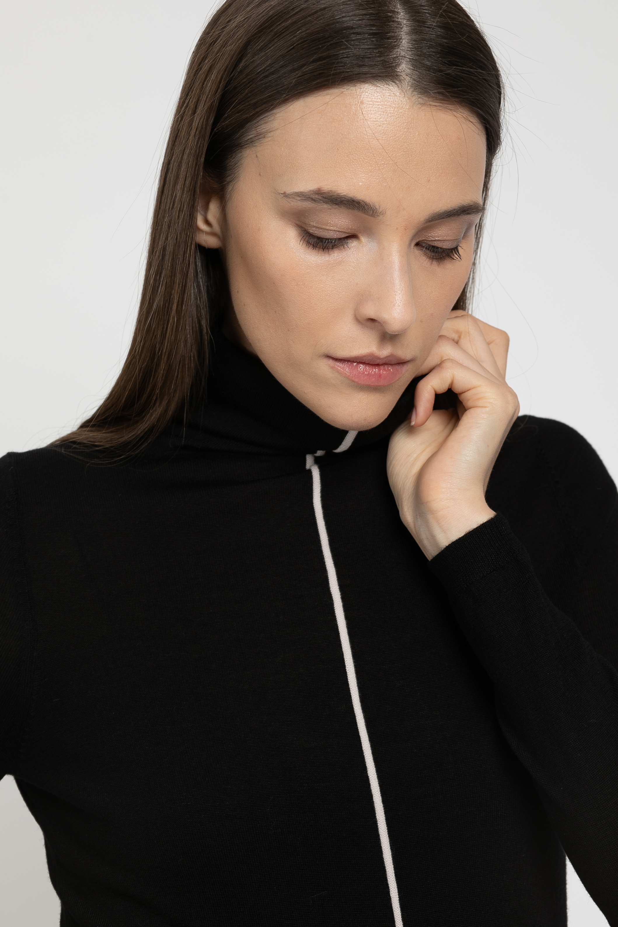 

Джемпер из 100% шерсти VASSA&Co, Черный, VASSA&Co LKZ2207C99