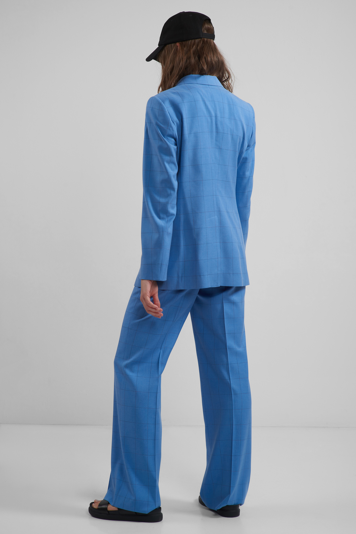 

Двубортный жакет VASSA&Co, Голубой, VASSA&Co VP225004C60