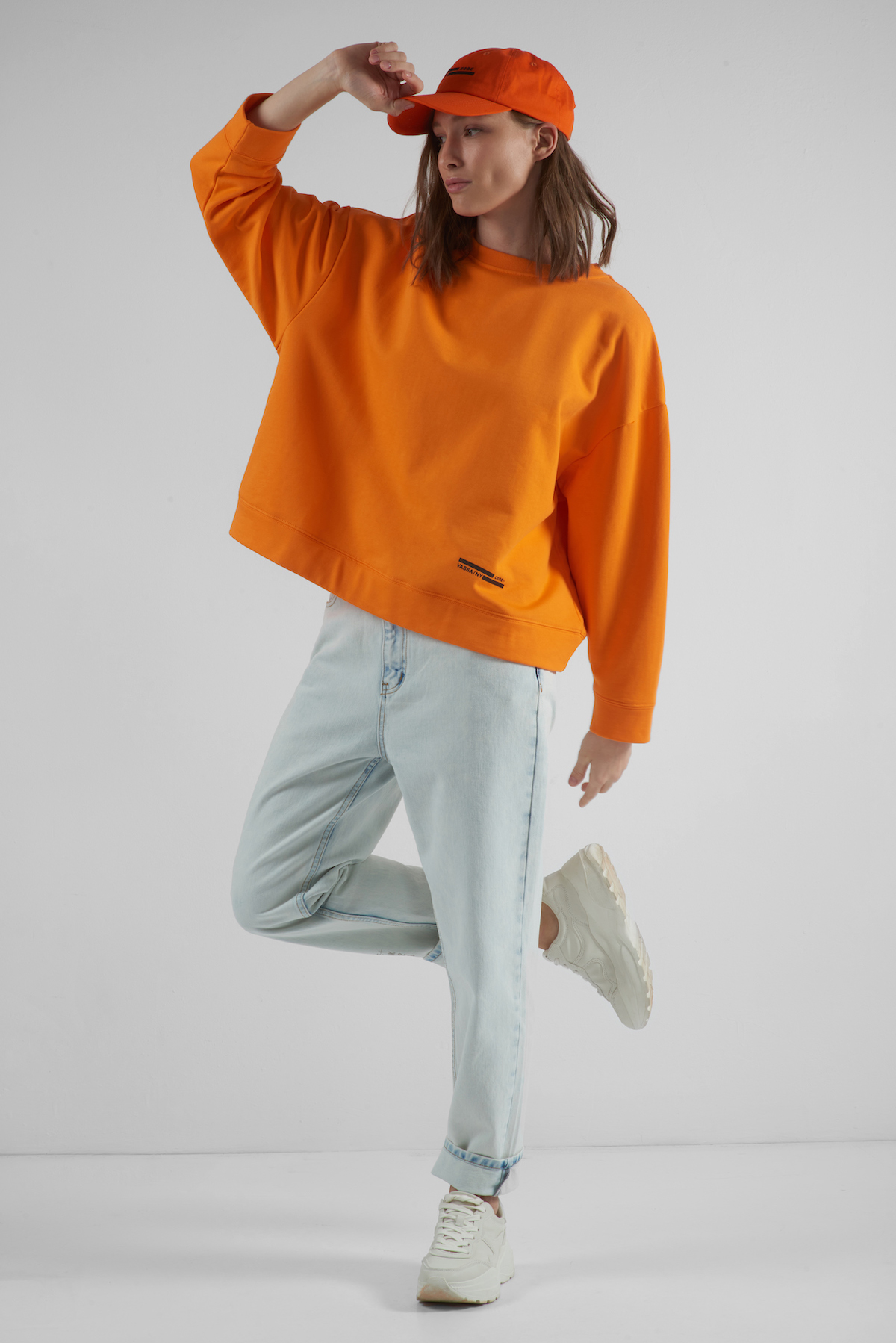 

Толстовка oversize VASSA&Co, Оранжевый, VASSA&Co VP226012C21