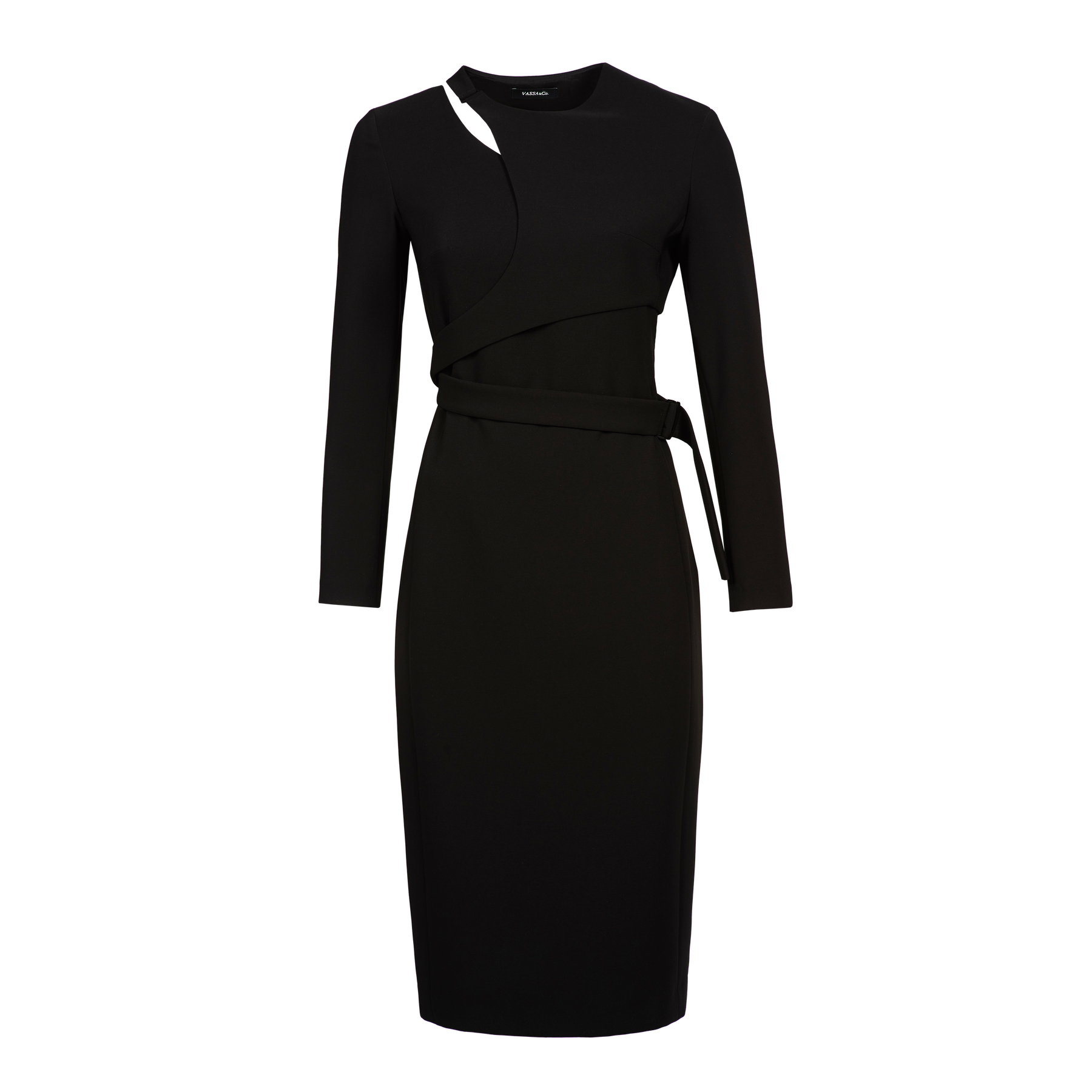

Платье со съемной деталью VASSA&Co, Черный, VASSA&Co V229210N-1916C99