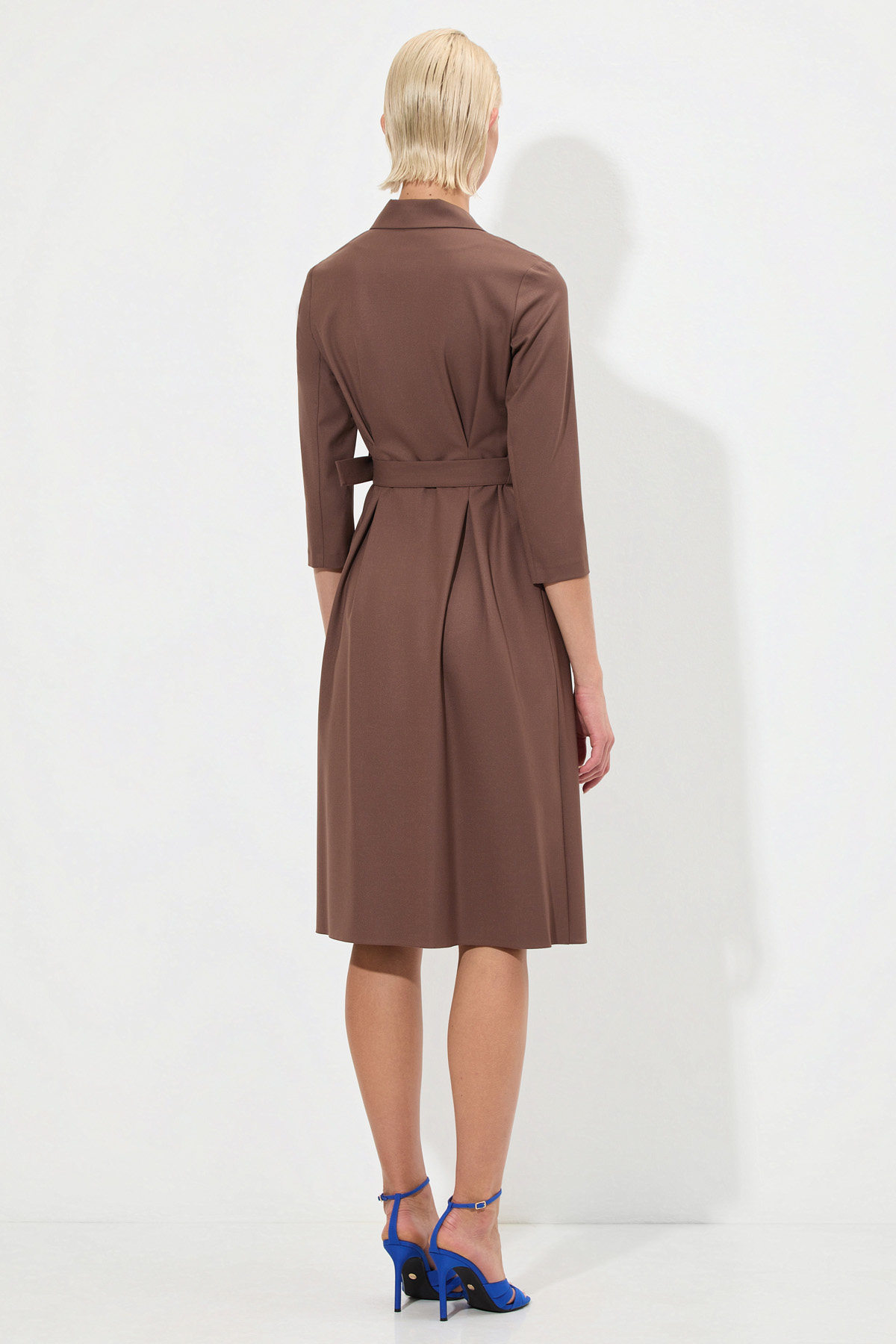 

Платье с запахом VASSA&Co, Коричневый, VASSA&Co V229254N-1223C872